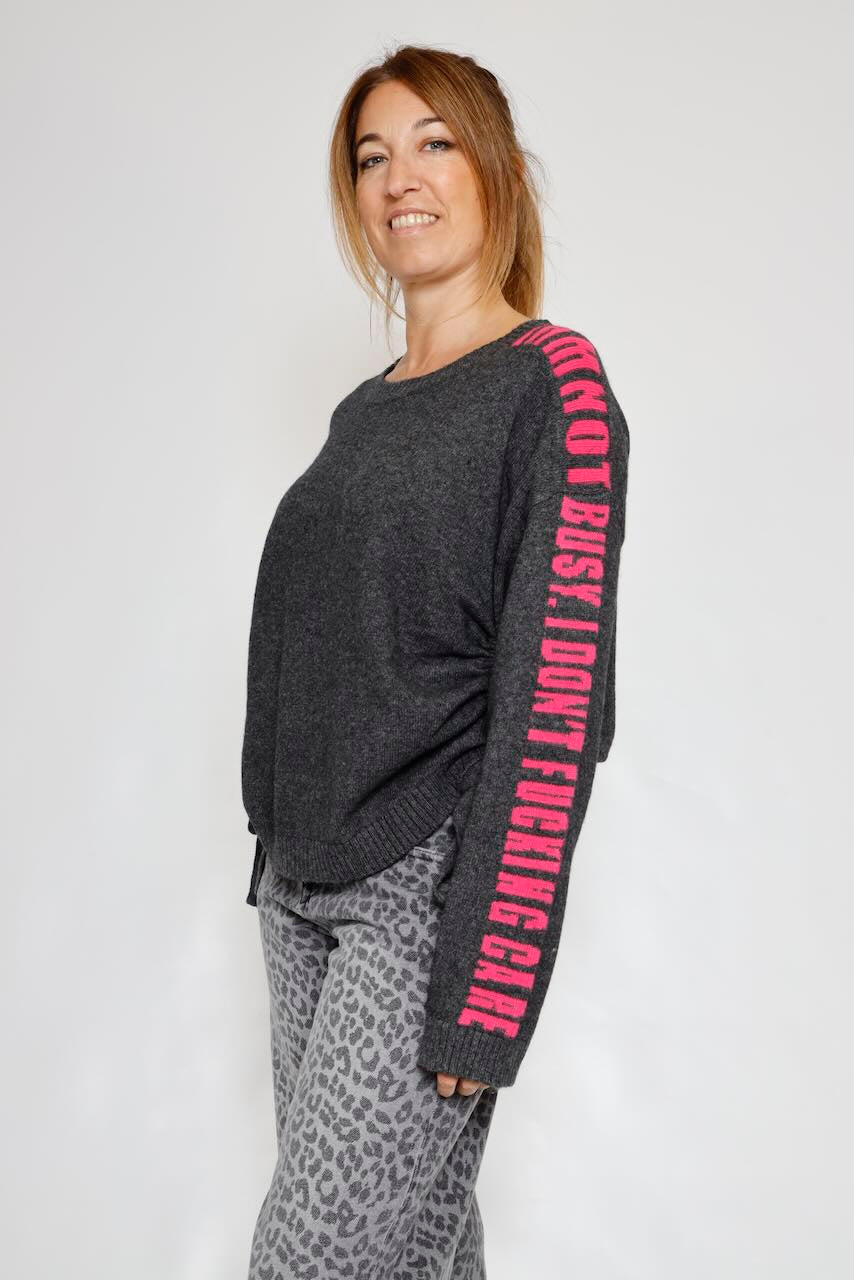 JERSEY LAZOS LATERALES GRIS PHAREEL INTARSIA