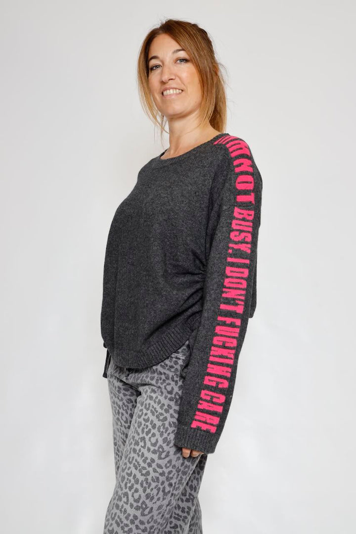 JERSEY LAZOS LATERALES GRIS PHAREEL INTARSIA