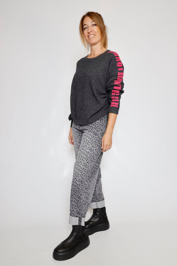 JERSEY LAZOS LATERALES GRIS PHAREEL INTARSIA