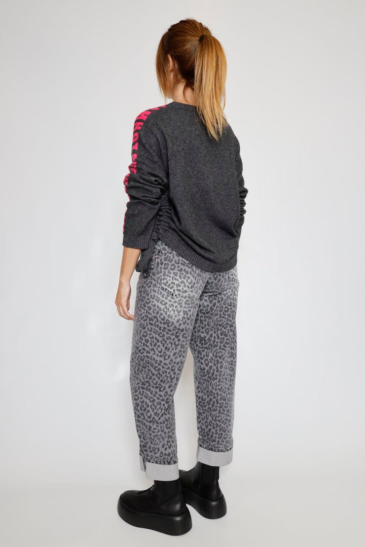 JERSEY LAZOS LATERALES GRIS PHAREEL INTARSIA