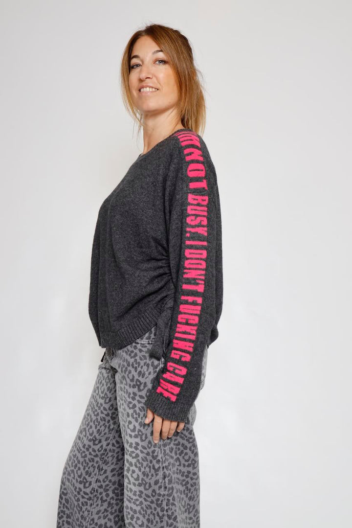 JERSEY LAZOS LATERALES GRIS PHAREEL INTARSIA