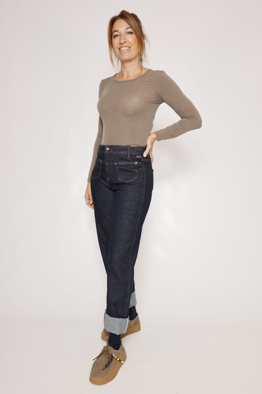 CAMISETA  EFECTO SEGUNDA PIEL TAUPE T0S1DRS000