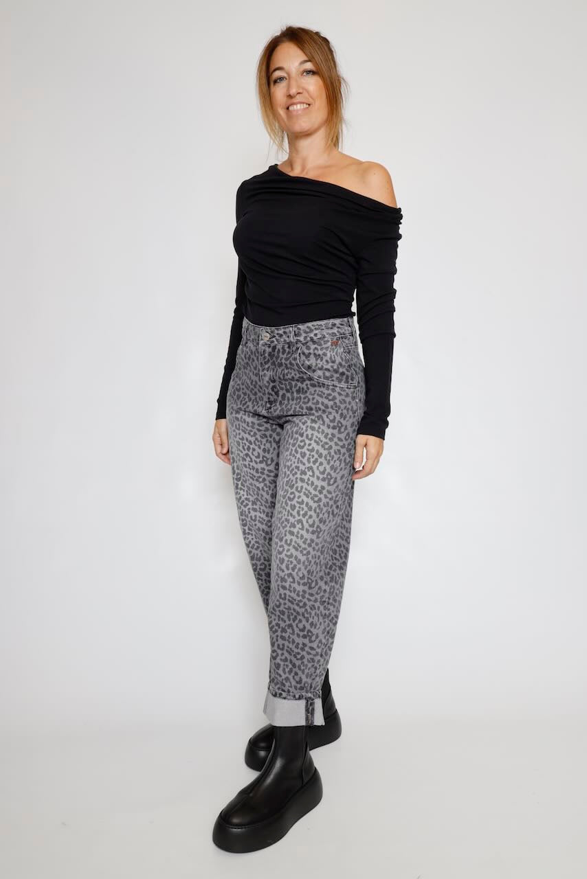 VAQUERO BOYFRIEND GRIS ROBYN DENIM