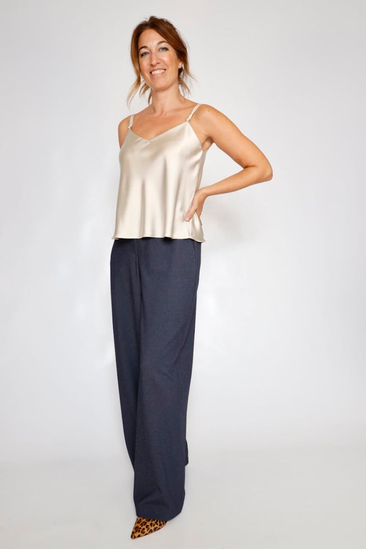 LENCERA / TOP TIRANTES CHAMPAGNE RJF3MBA