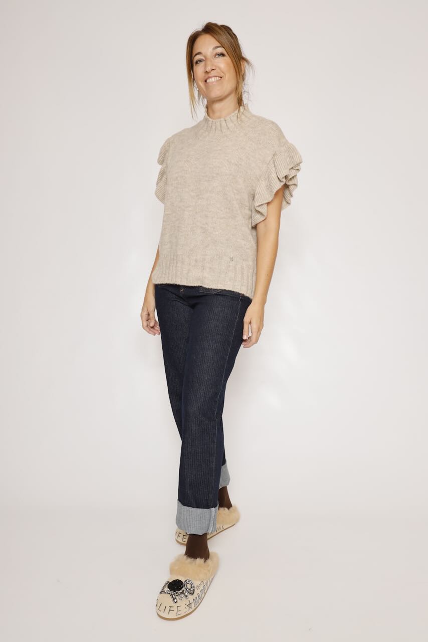 JERSEY SIN MANGAS BEIGE M49779232