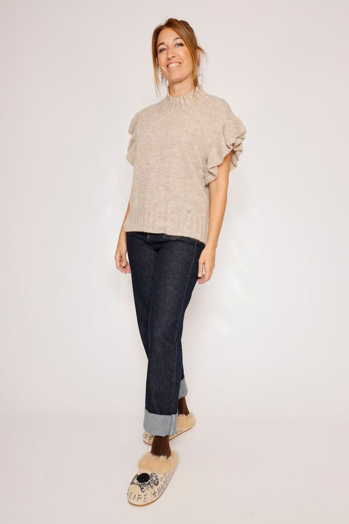 JERSEY SIN MANGAS BEIGE M49779232