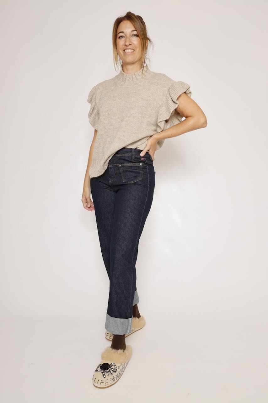 JERSEY SIN MANGAS BEIGE M49779232