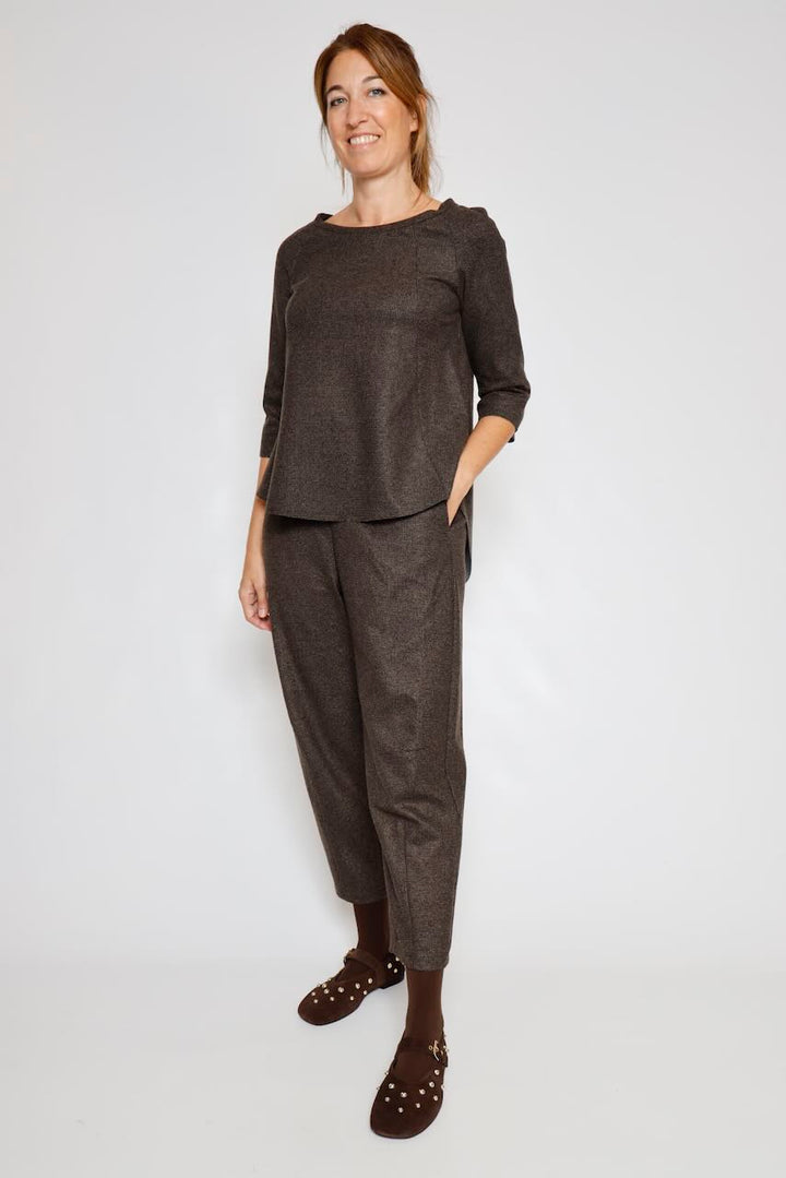PANTALÓN MARRÓN / GRIS P4K0MER