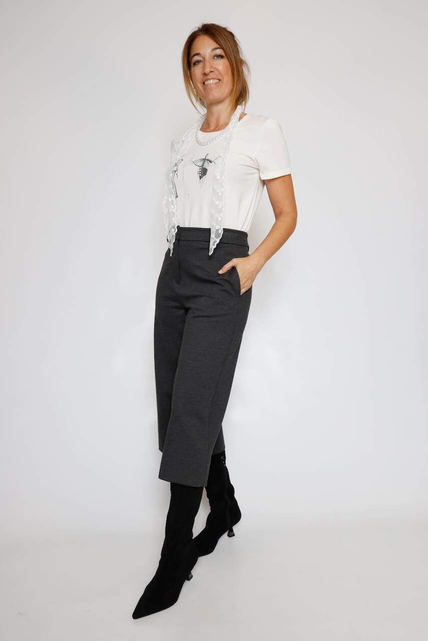 PANTALON CULOTTE ANTRACITA BY09154Q