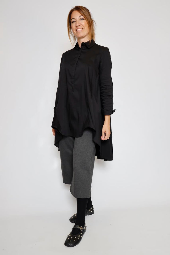 CED3FDK LONG SHIRT-BLACK