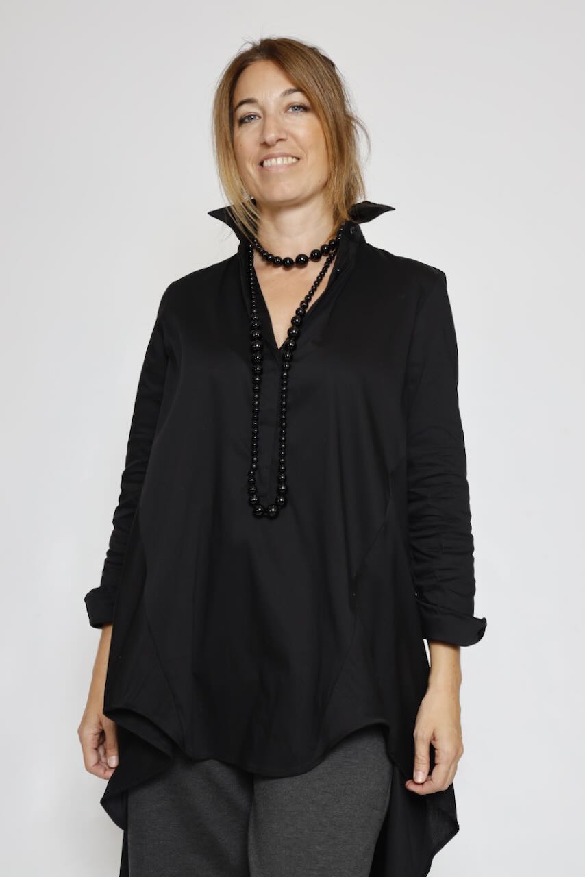 COLLAR LARGO NEGRO MULTIPOSICIÓN A4622-NEGRO