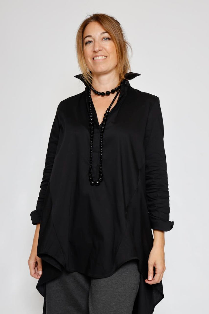 COLLAR LARGO NEGRO MULTIPOSICIÓN A4622-NEGRO