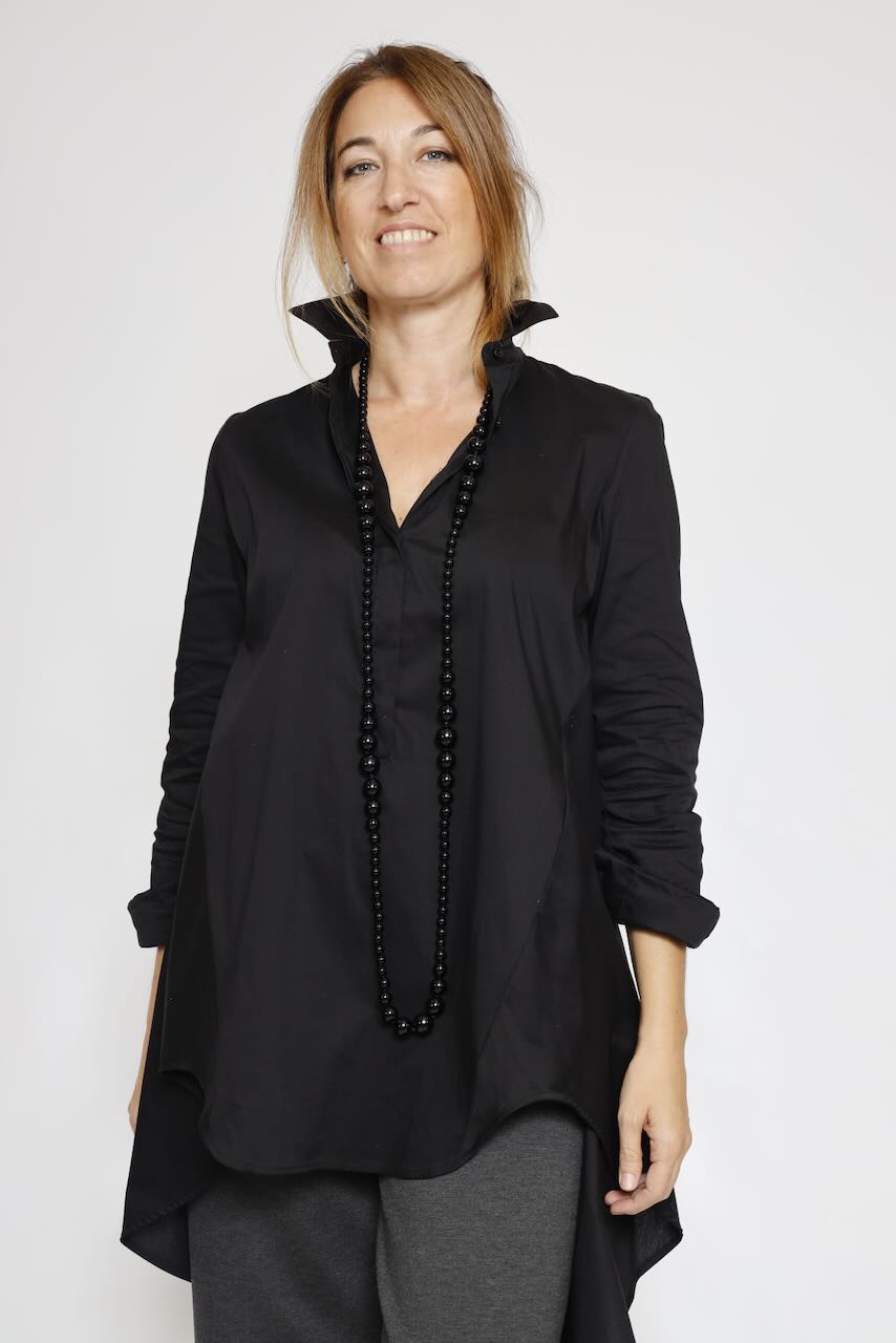 CED3FDK LONG SHIRT-BLACK