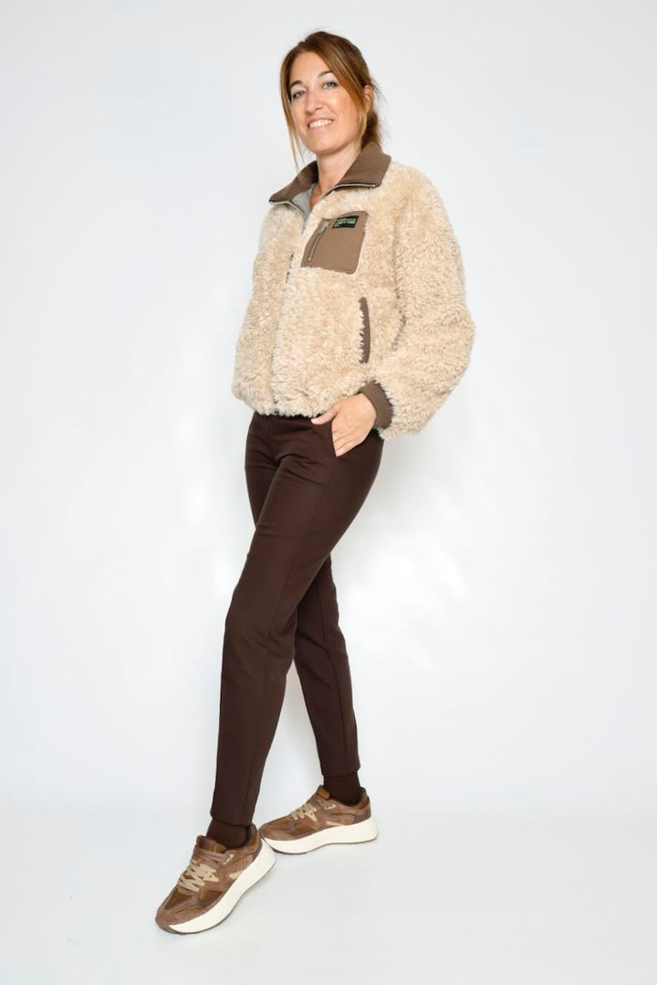 CHAQUETA BEIGE VEENA FUR