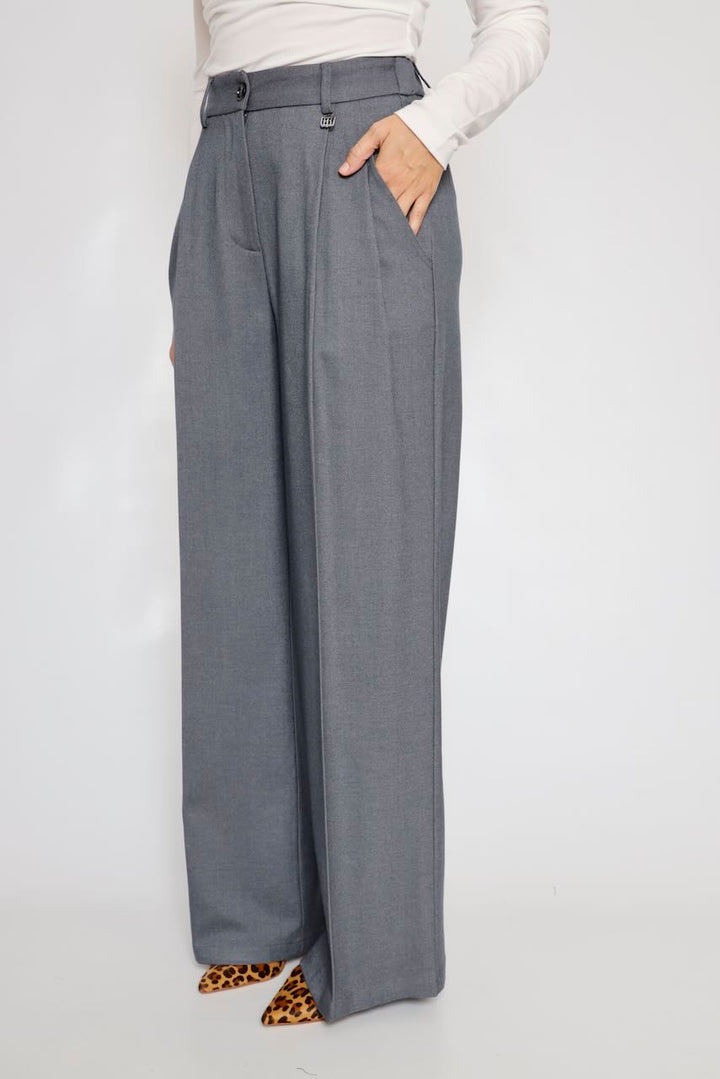 PANTALÓN PALAZZO GRIS  WV3004W81301