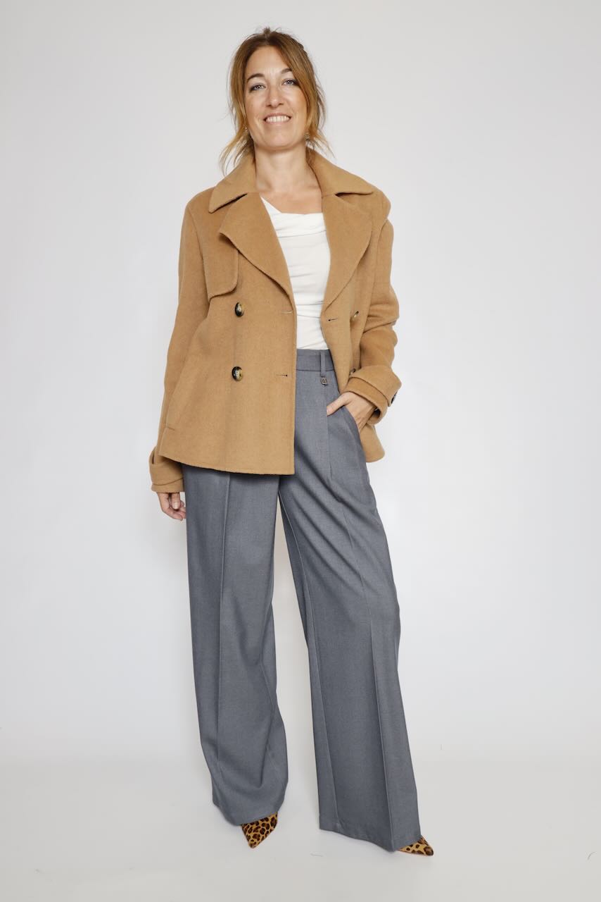 PANTALÓN PALAZZO GRIS  WV3004W81301