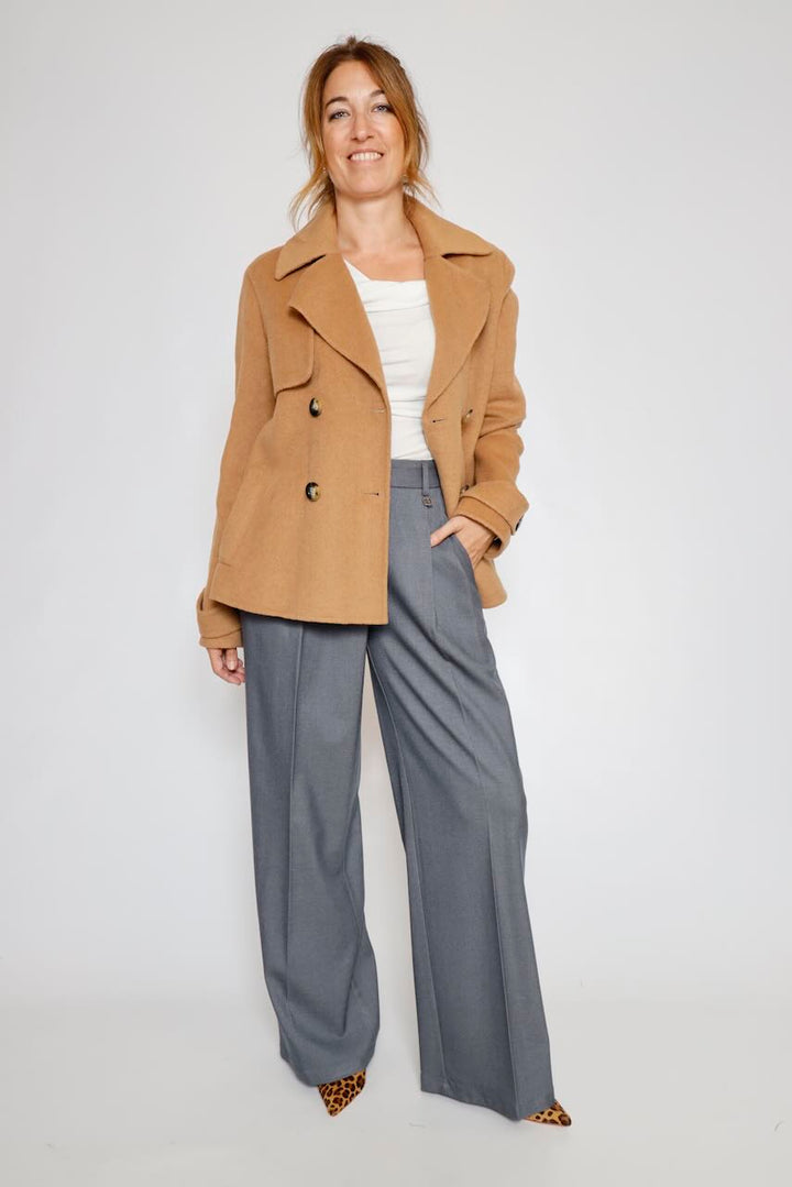 PANTALÓN PALAZZO GRIS  WV3004W81301