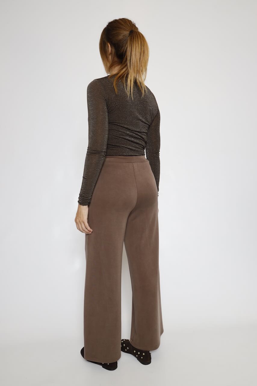 PANTALON ANCHO MARRON BY11248