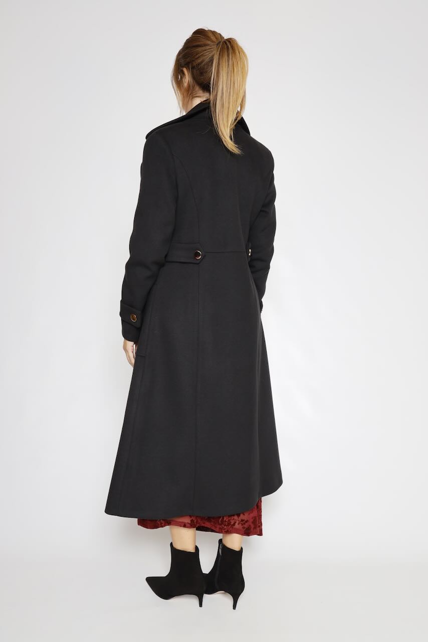 VESTIDO BURDEOS LARGO DRAPEADO AFFFMDJ