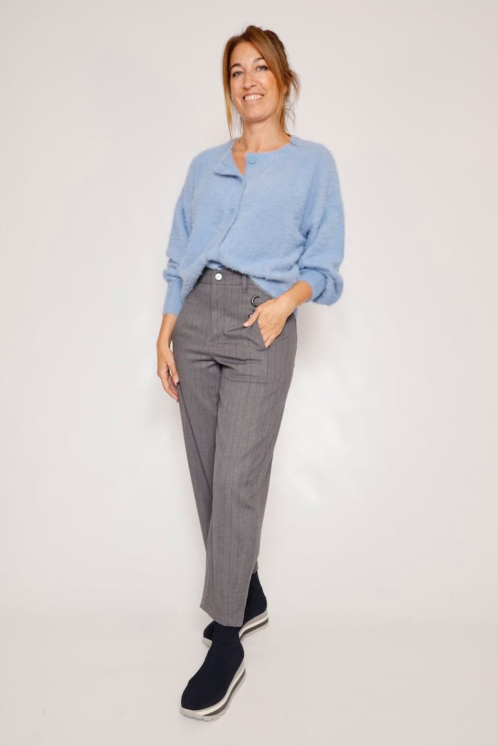 CHAQUETA PUNTO AZUL MASA