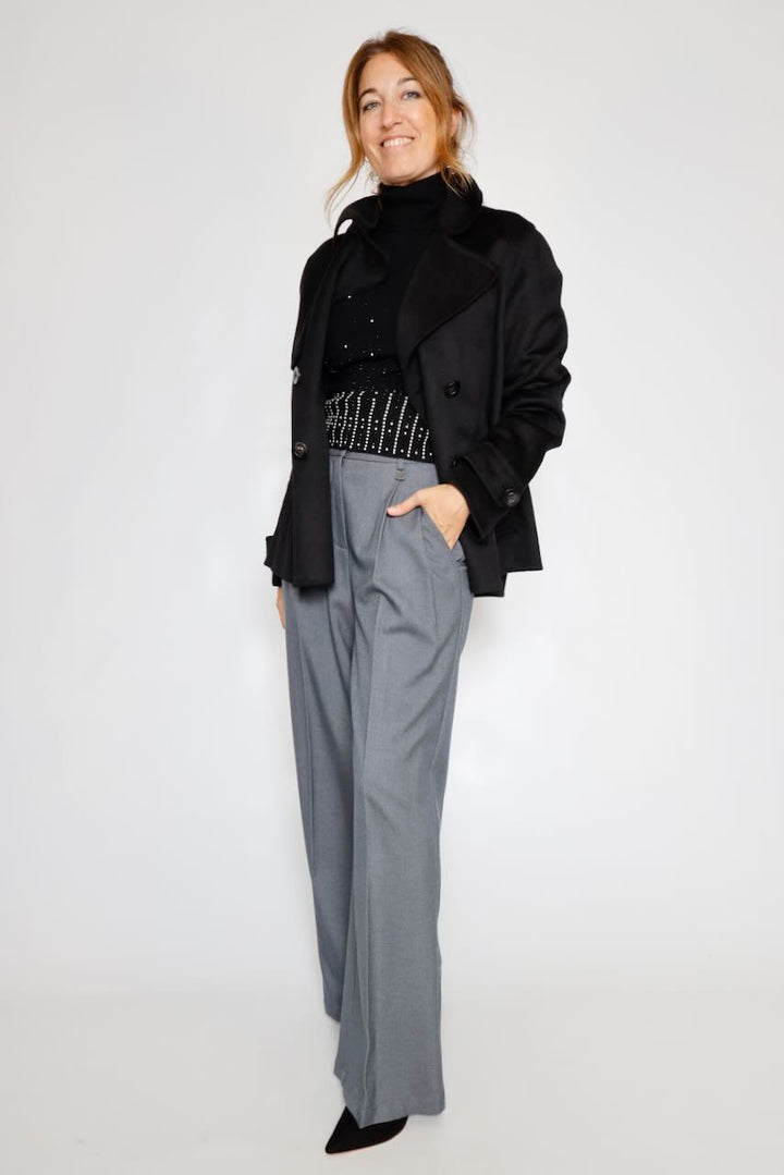 PANTALÓN PALAZZO GRIS  WV3004W81301