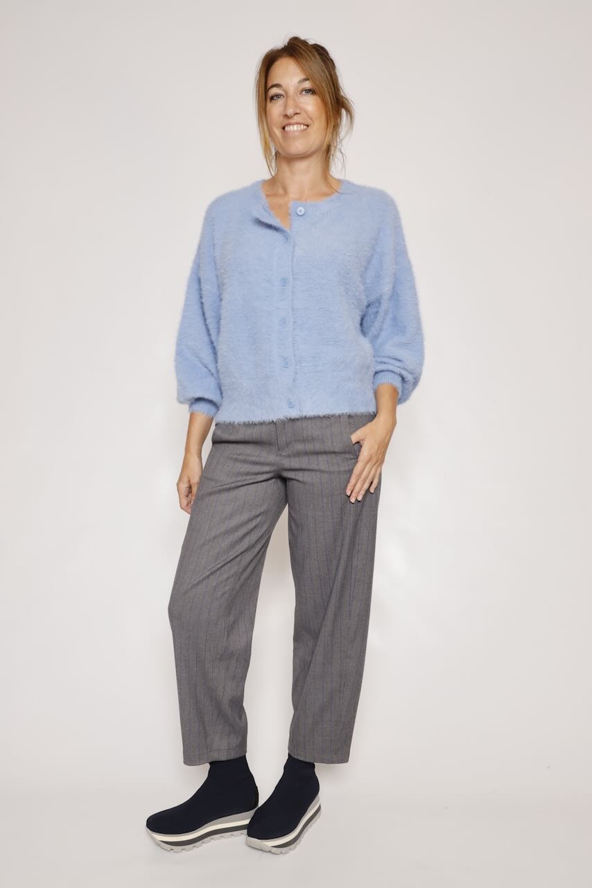 CHAQUETA PUNTO AZUL MASA
