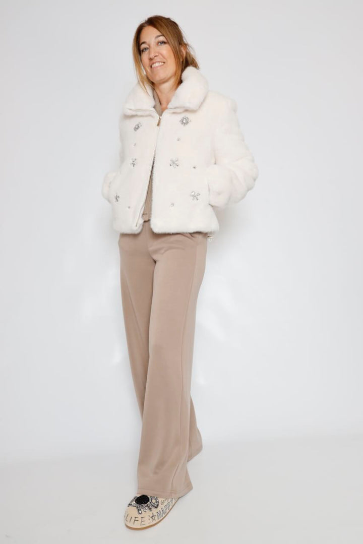 PANTALÓN TAUPE POLLIEREGULAR.7002611