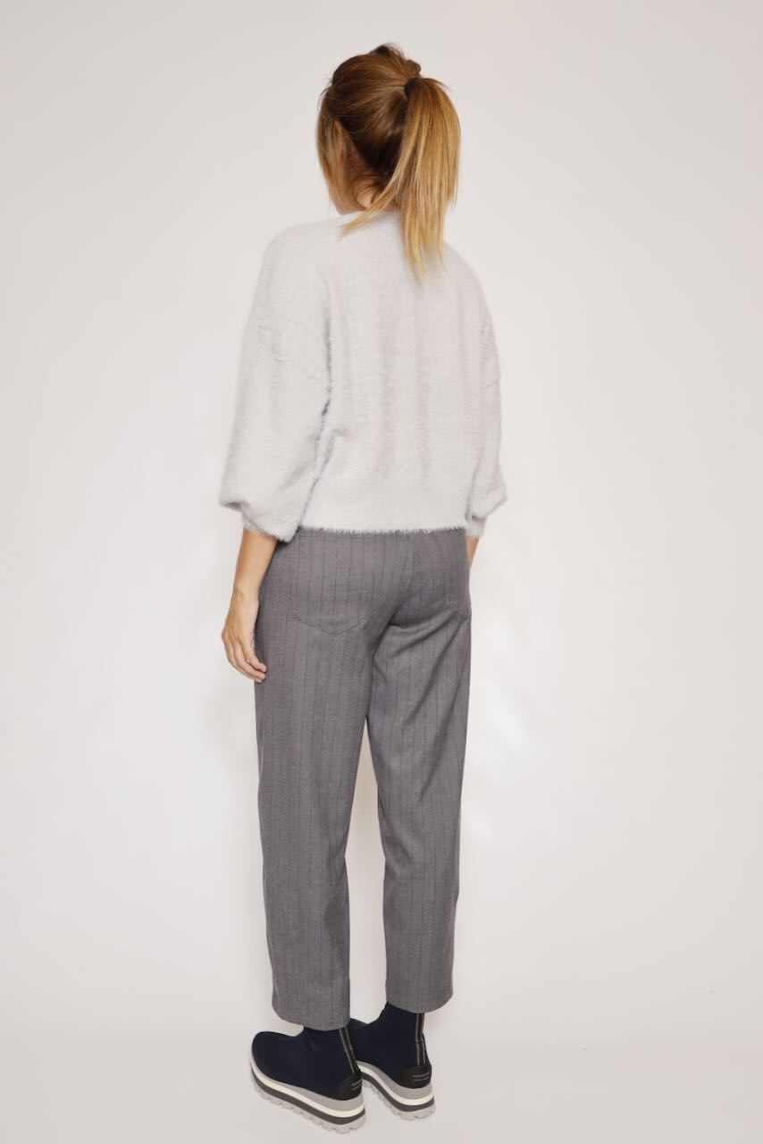 CHAQUETA PUNTO GRIS MASA