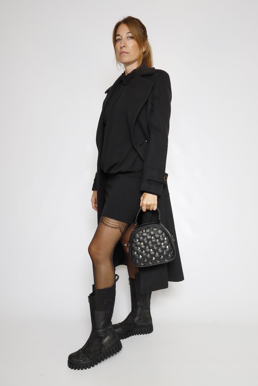 VESTIDO NEGRO DE MANGA LARGA  WD1012J47501