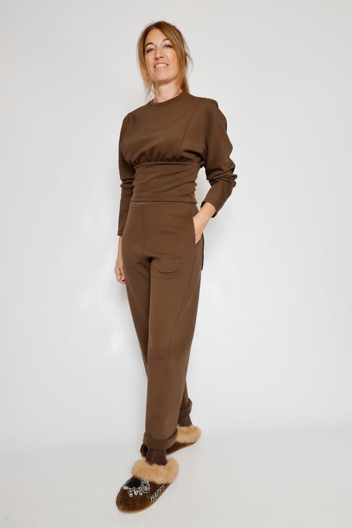 PANTALON MARRON CHOCOLATE 64-5120