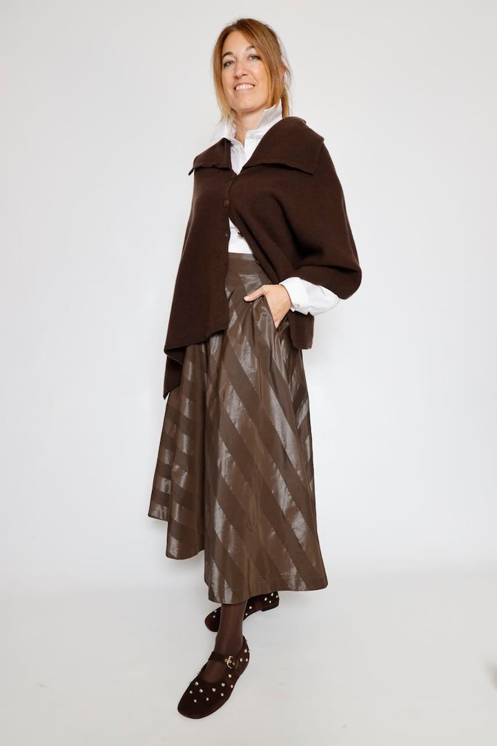 FALDA TAFETAN RAYAS 64-6003