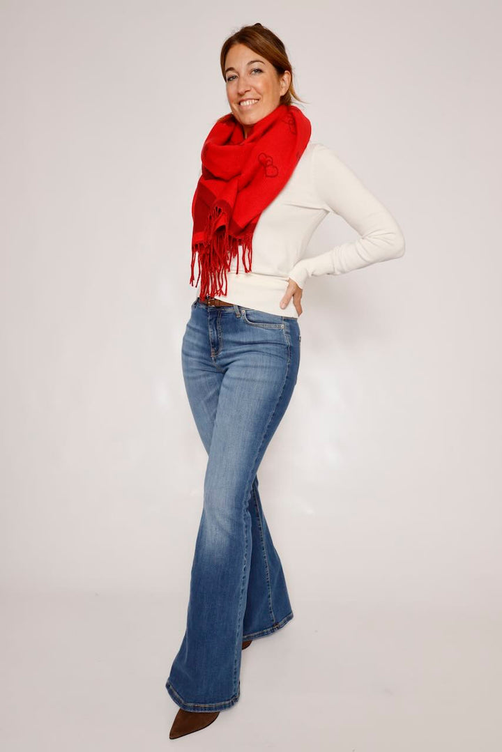 BUFANDA ROJO VIBRANTE YF6683