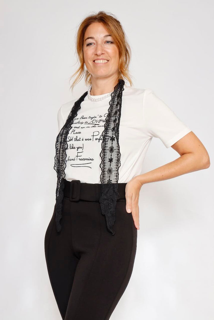 CAMISETA COLLAR LATTE WT3015J401N5