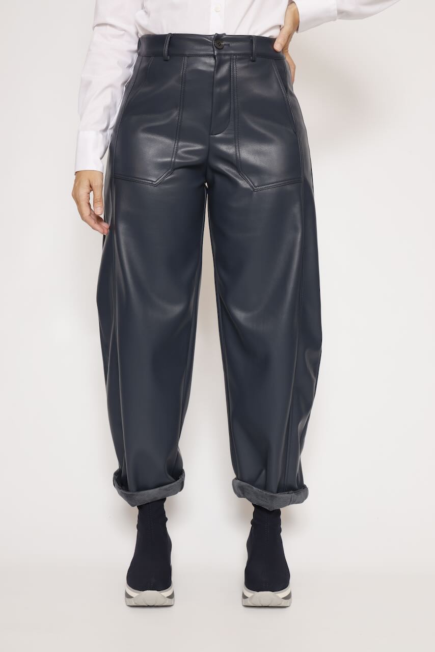 PANTALÓN ECOPIEL MARINO PP431T10