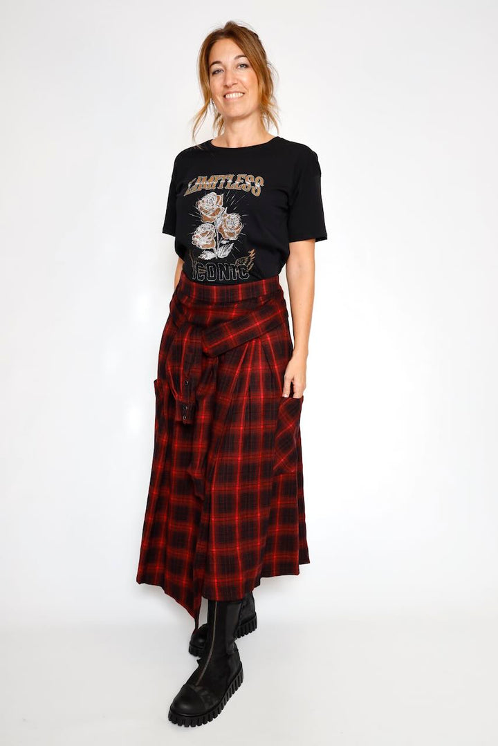 CAMISETA ESTAMPADA Y CON PEDRERIA 64-8080