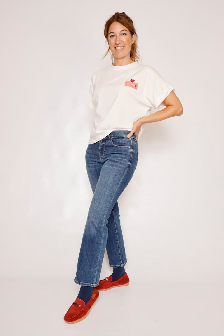 CAMISETA BLANCA T7663ROLL5