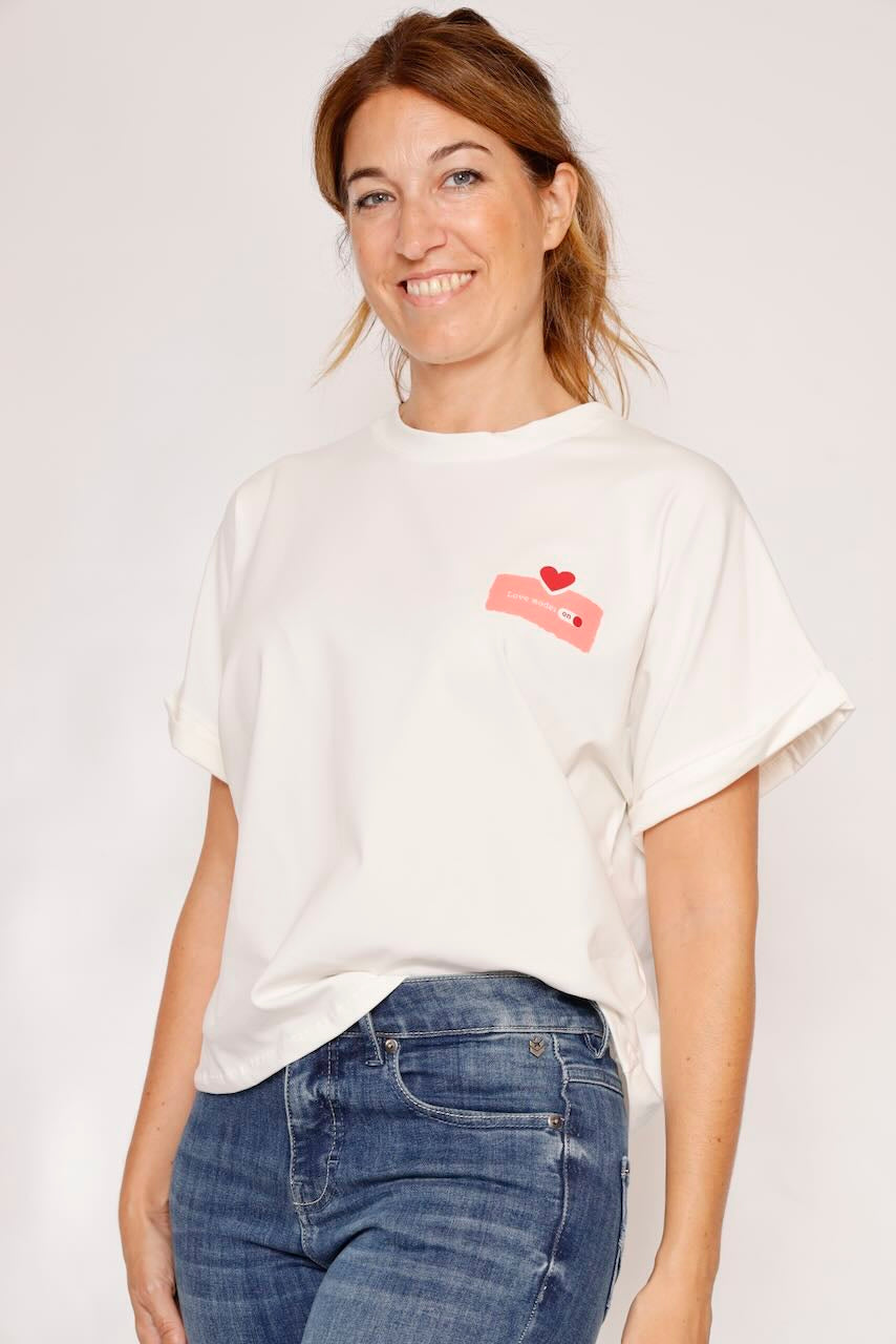 CAMISETA BLANCA T7663ROLL5