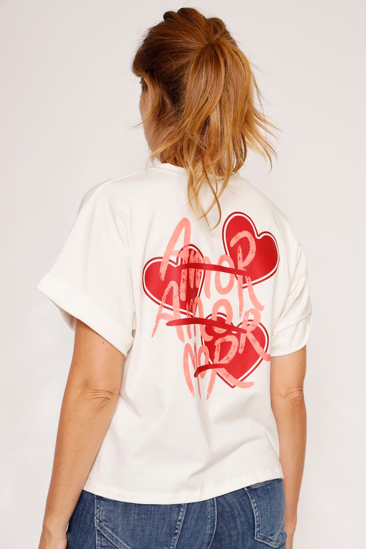 CAMISETA BLANCA T7663ROLL5
