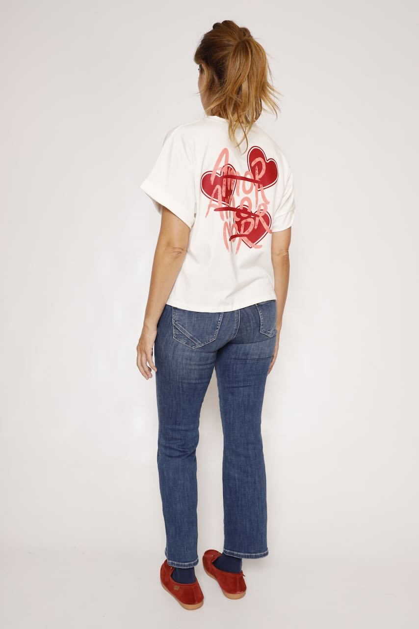 CAMISETA BLANCA T7663ROLL5