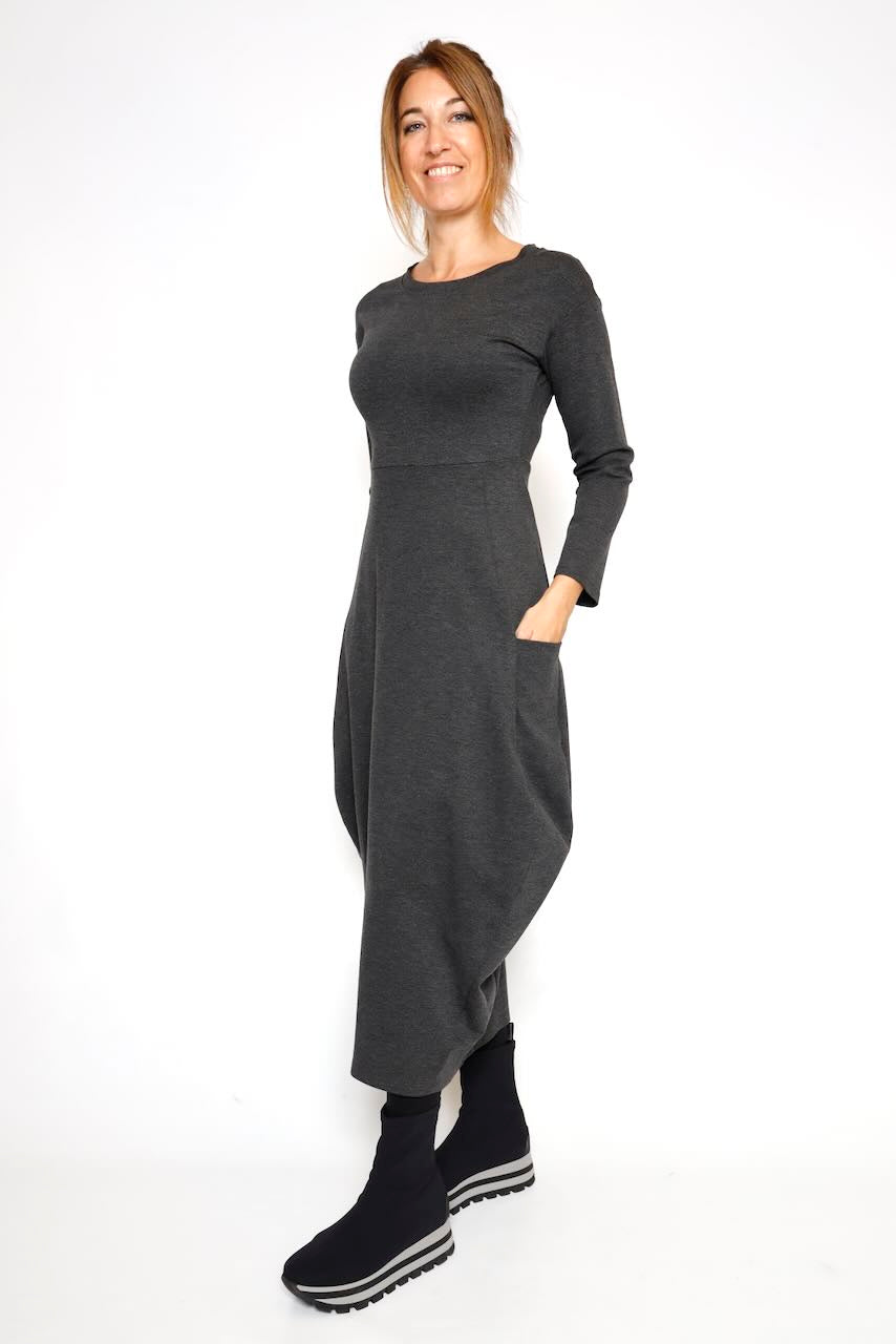 VESTIDO A25FL701-GRIS