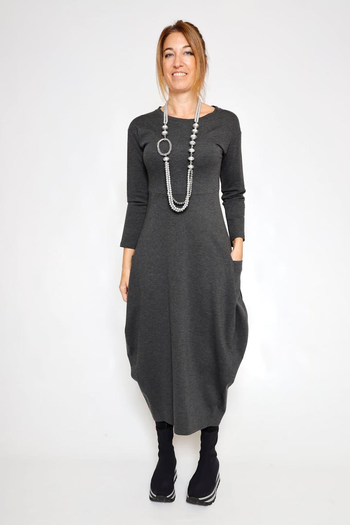 VESTIDO A25FL701-GRIS