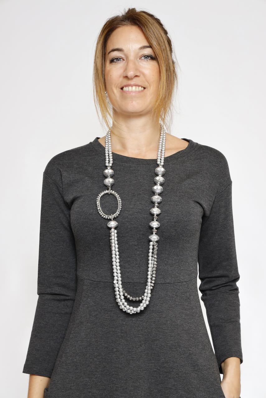 COLLAR LARGO PLATEADO 52C81005