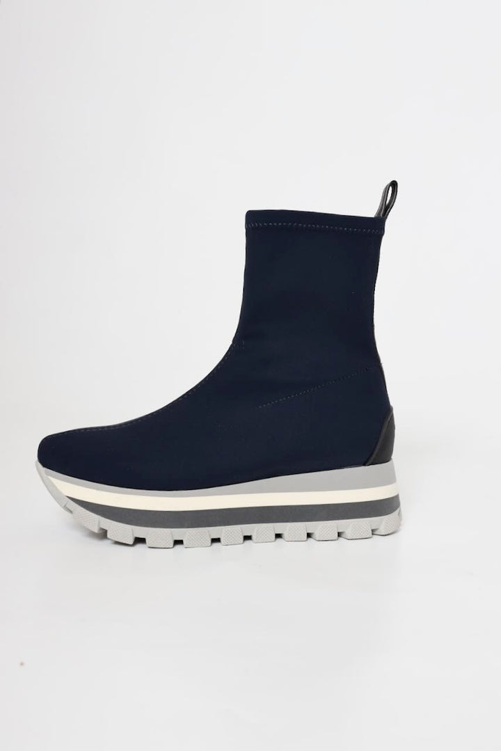 BOTINES TEJIDO ÉLASTICO MARINO 22149