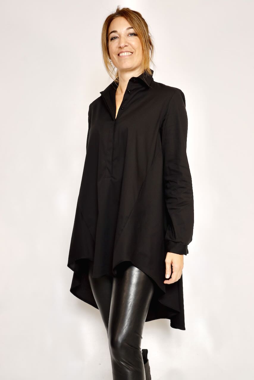 CAMISA LARGA CED3FDK-NEGRO