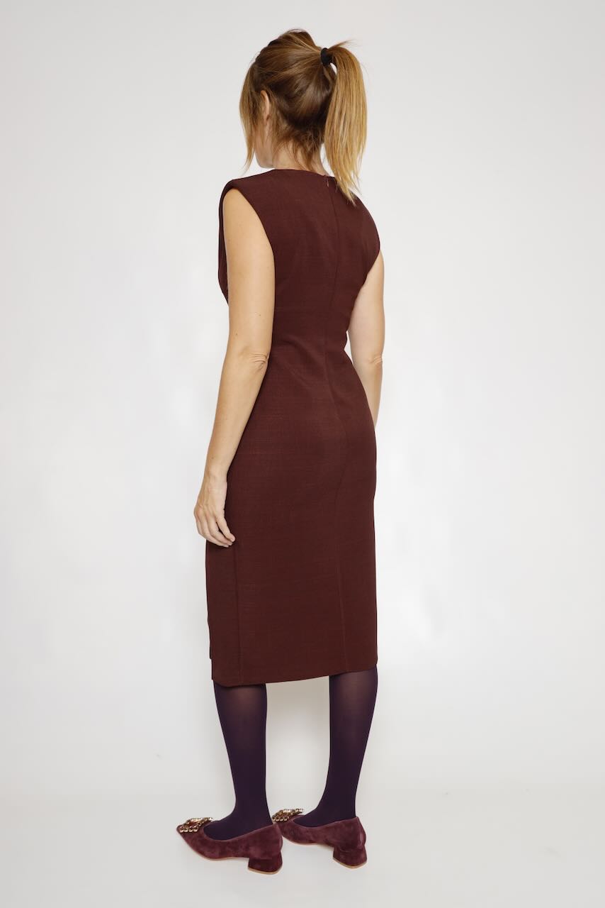 VESTIDO GRANATE A26ES701