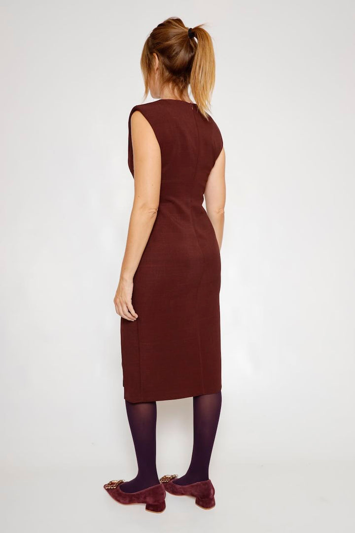 VESTIDO GRANATE A26ES701
