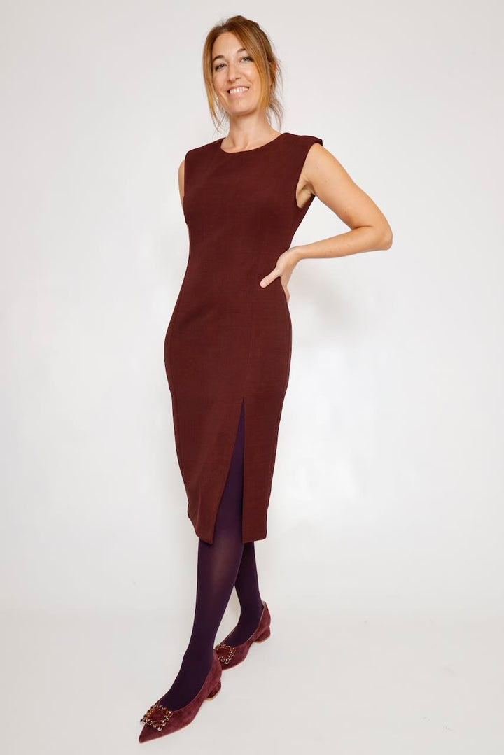 VESTIDO GRANATE A26ES701