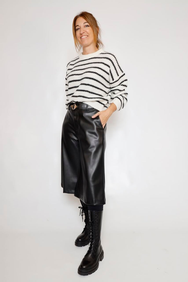 JERSEY PUNTO LATTE/NEGRO RAYAS 322541120