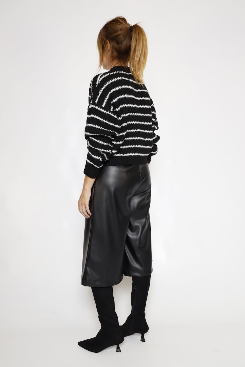 JERSEY PUNTO NEGRO/LATTE RAYAS 322541120
