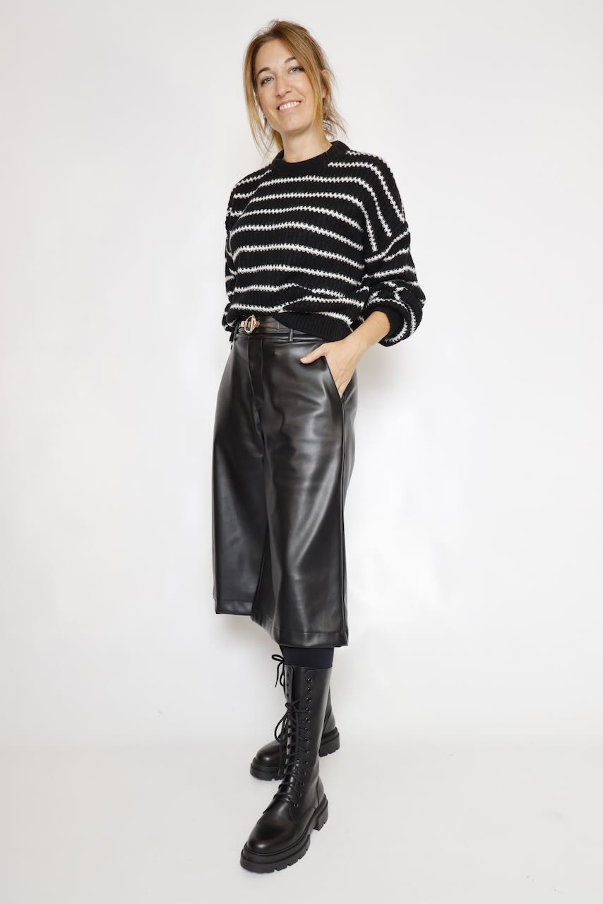 PANTALON NEGRO EFECTO POLIPIEL A26DD231